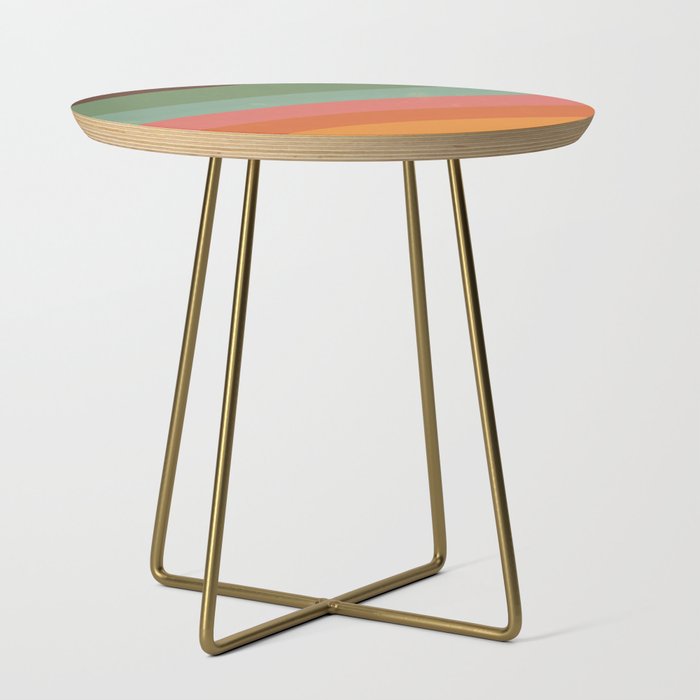 Mid century rainbow Side Table Gallery Image 1