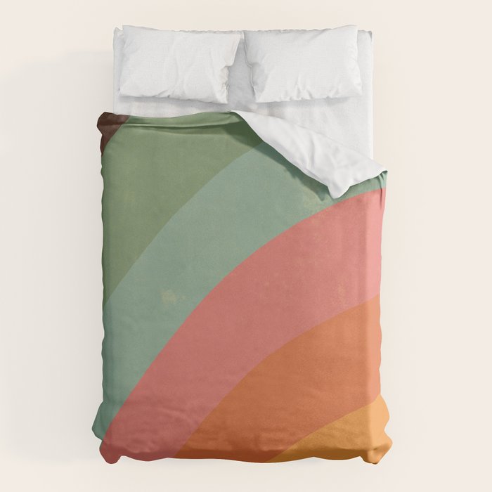 Mid century rainbow Duvet Cover Gallery Image 6
