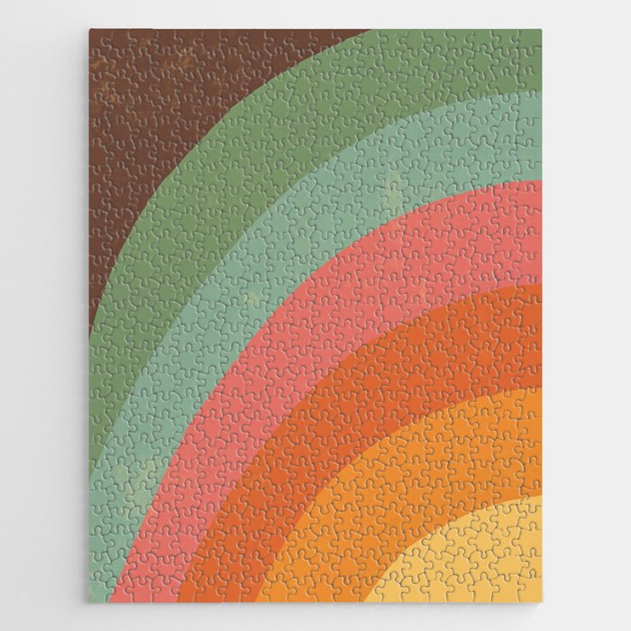Mid century rainbow Jigsaw Puzzle Gallery Image 1