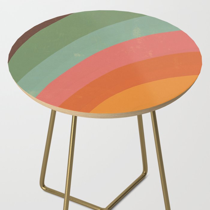 Mid century rainbow Side Table Gallery Image 2