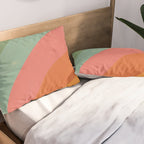 Mid century rainbow Pillow Sham Gallery Image 2