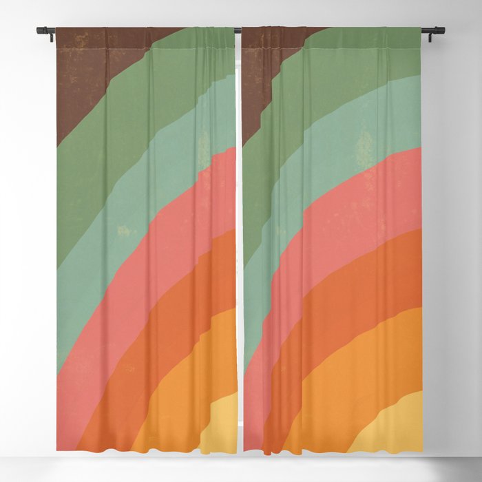 Mid century rainbow Window Curtain Gallery Image 1