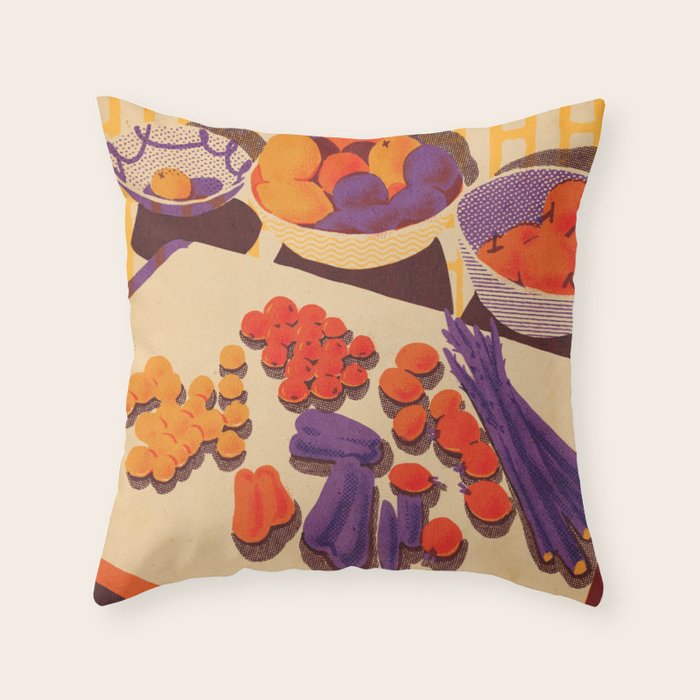 Asparagus  Throw Pillow Gallery Image 1