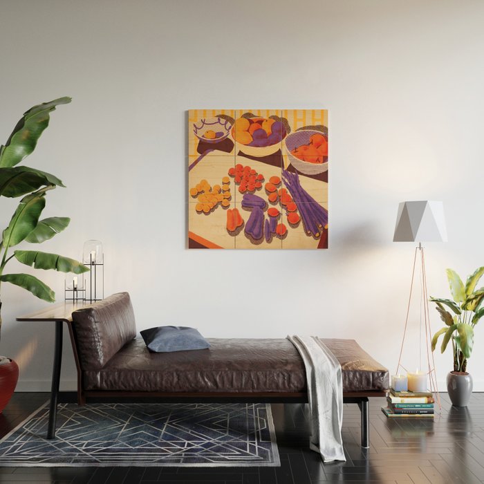 Asparagus  Wood Wall Art Gallery Image 2