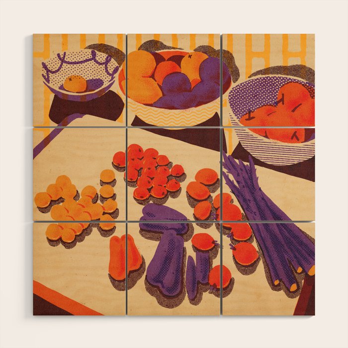 Asparagus  Wood Wall Art Gallery Image 1