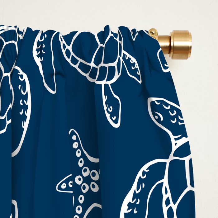 Sea turtle Window Curtain Gallery Image 2