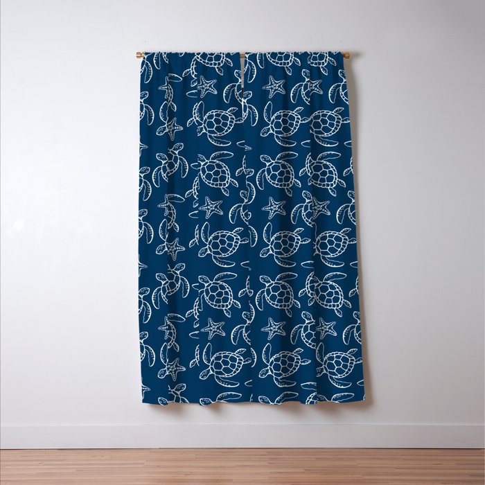 Sea turtle Window Curtain Gallery Image 3
