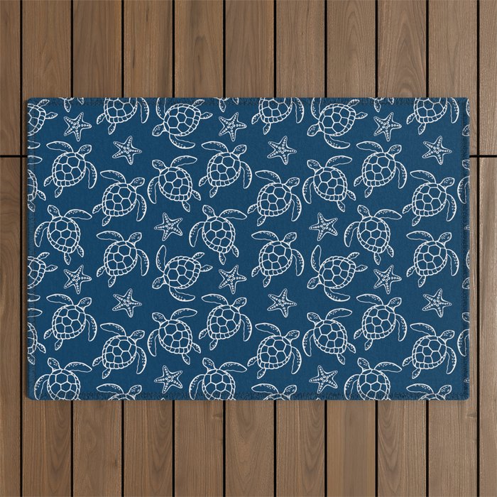 Sea turtle Outdoor Rug Gallery Image 1