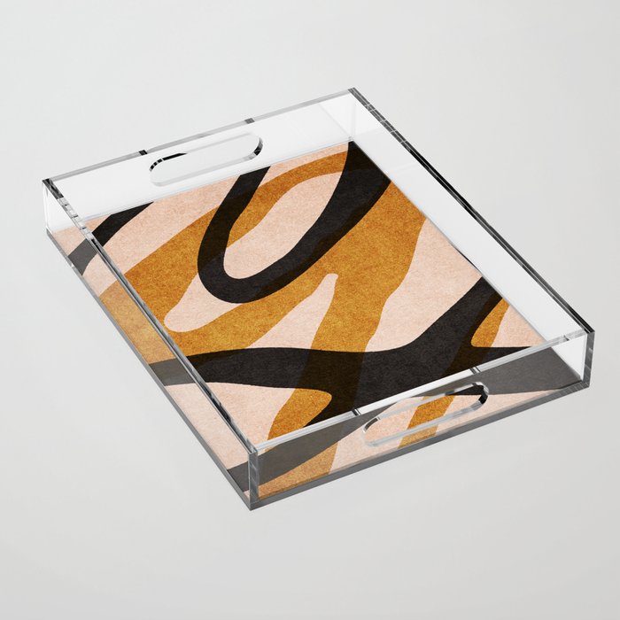ABSTRACT ALPHABET / Script Q Acrylic Tray Gallery Image 1