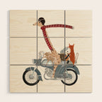 little biker buddies Wood Wall Art Gallery Image 1