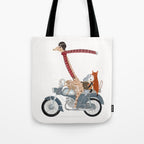 little biker buddies Tote Bag Gallery Image 1