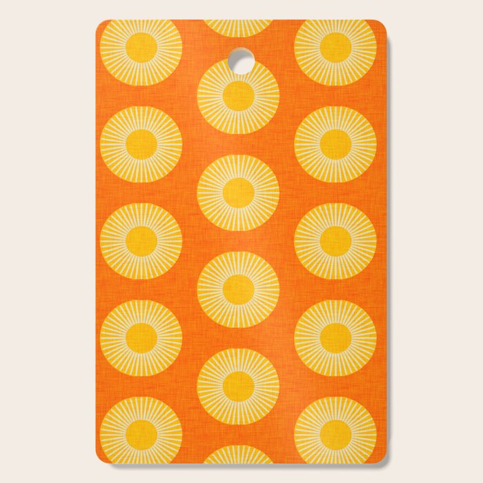 Earth Mod Abstract Sun Orange Cutting Board Gallery Image 1