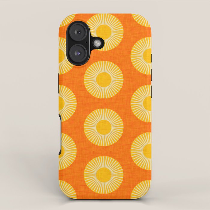 Earth Mod Abstract Sun Orange iPhone Case Gallery Image 1