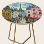 Paris Illustration Side Table Gallery Image 2