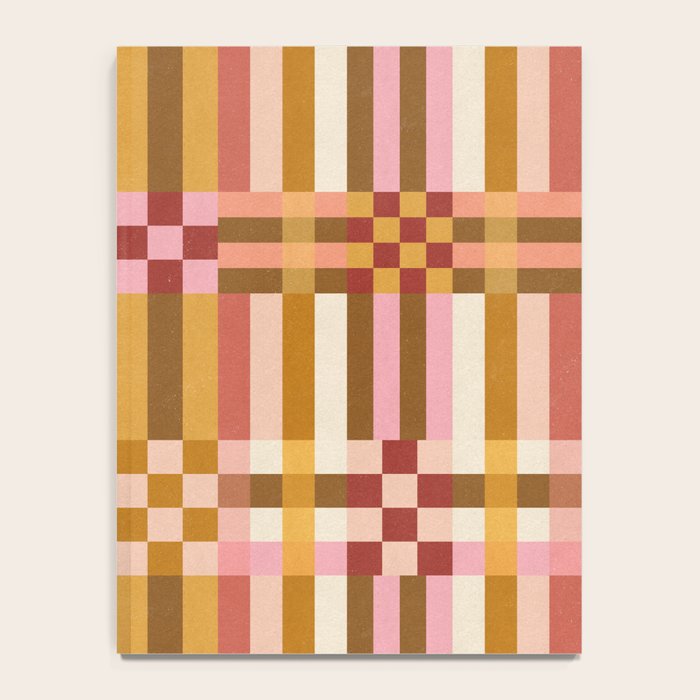 Woven Checks and Stripes - Harvest Gold Notebook Gallery Image 4