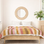 Woven Checks and Stripes - Harvest Gold Duvet Cover Gallery Image 3