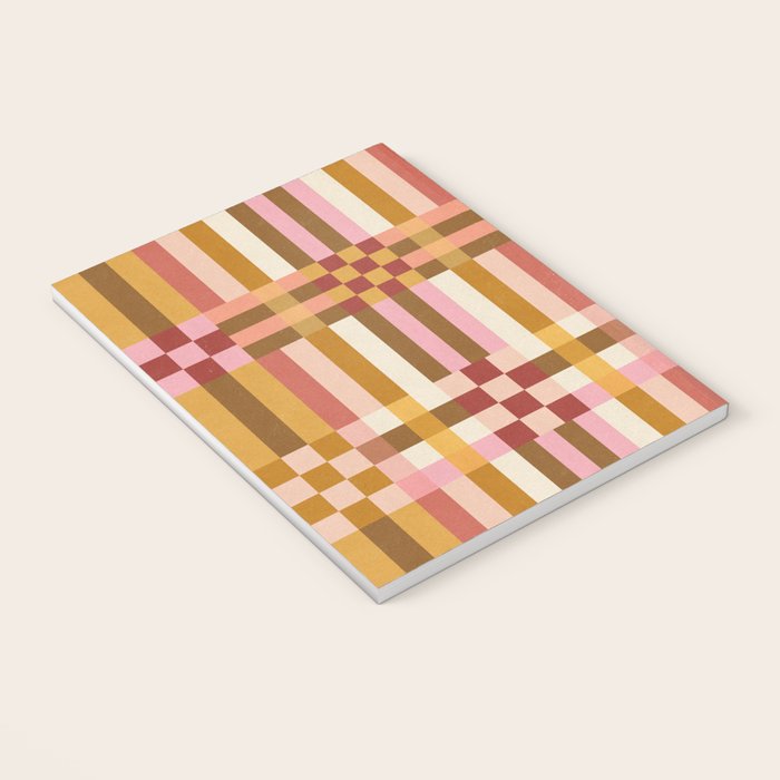 Woven Checks and Stripes - Harvest Gold Notebook Gallery Image 3