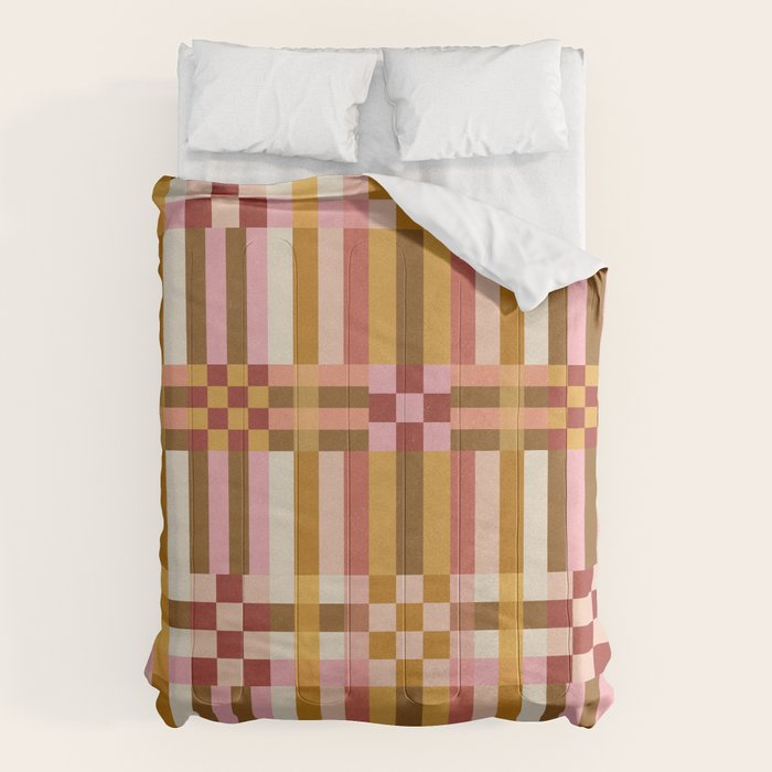 Woven Checks and Stripes - Harvest Gold Comforter Gallery Image 6