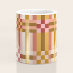 Woven Checks and Stripes - Harvest Gold Coffee Mug Gallery Image 4