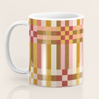 Woven Checks and Stripes - Harvest Gold Coffee Mug Gallery Image 3
