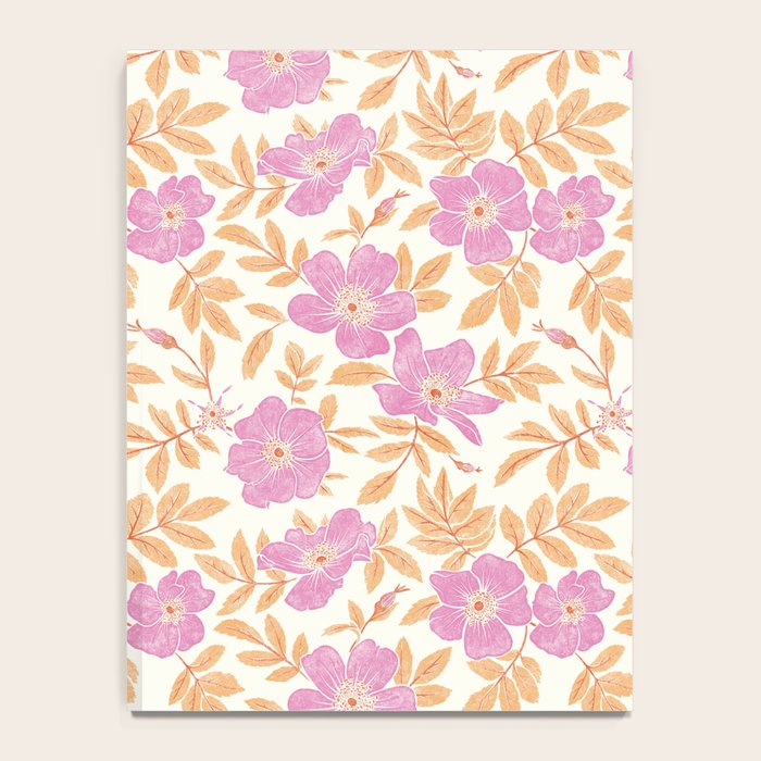 Wild Mountain Roses - sunset pink and orange  Notebook Gallery Image 4
