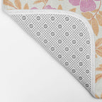 Wild Mountain Roses - sunset pink and orange  Bath Mat Gallery Image 2