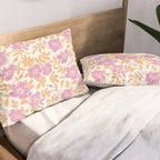 Wild Mountain Roses - sunset pink and orange  Pillow Sham Gallery Image 2
