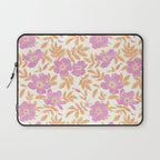 Wild Mountain Roses - sunset pink and orange  Laptop Sleeve Gallery Image 1