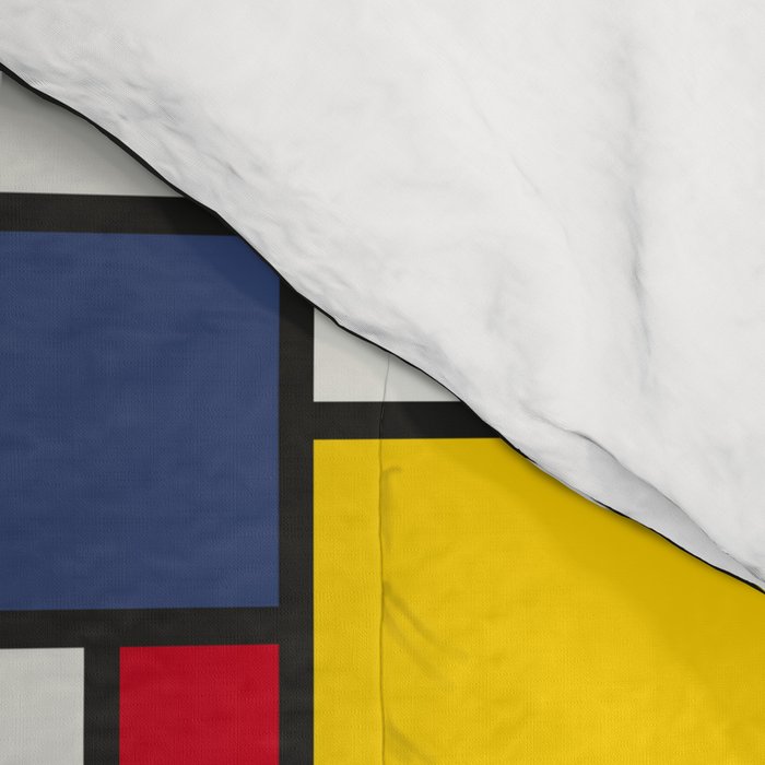 World Map Abstract Mondrian Style Comforter Gallery Image 4