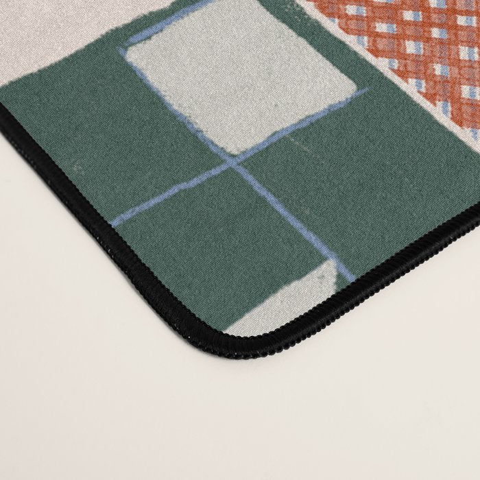 Vintage Quilt Block Pattern Desk Mat Gallery Image 4