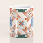 Vintage Quilt Block Pattern Coffee Mug Gallery Image 4