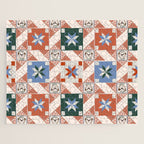 Vintage Quilt Block Pattern Jigsaw Puzzle Gallery Image 1