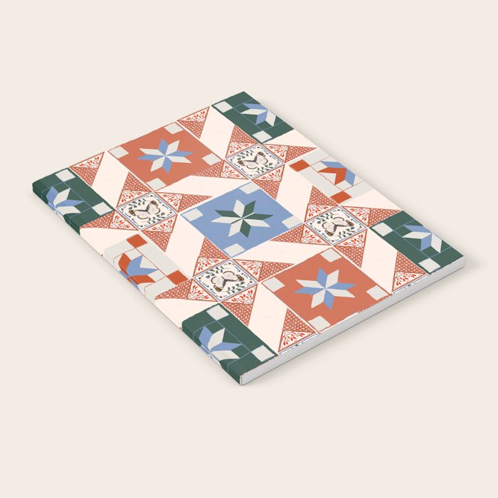 Vintage Quilt Block Pattern Notebook Gallery Image 2
