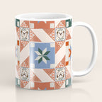Vintage Quilt Block Pattern Coffee Mug Gallery Image 1
