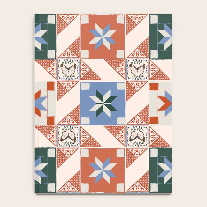 Vintage Quilt Block Pattern Notebook Gallery Image 4