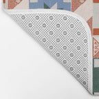 Vintage Quilt Block Pattern Bath Mat Gallery Image 2