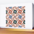 Vintage Quilt Block Pattern Wall Mural Gallery Image 2