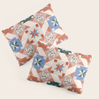 Vintage Quilt Block Pattern Pillow Sham Gallery Image 3