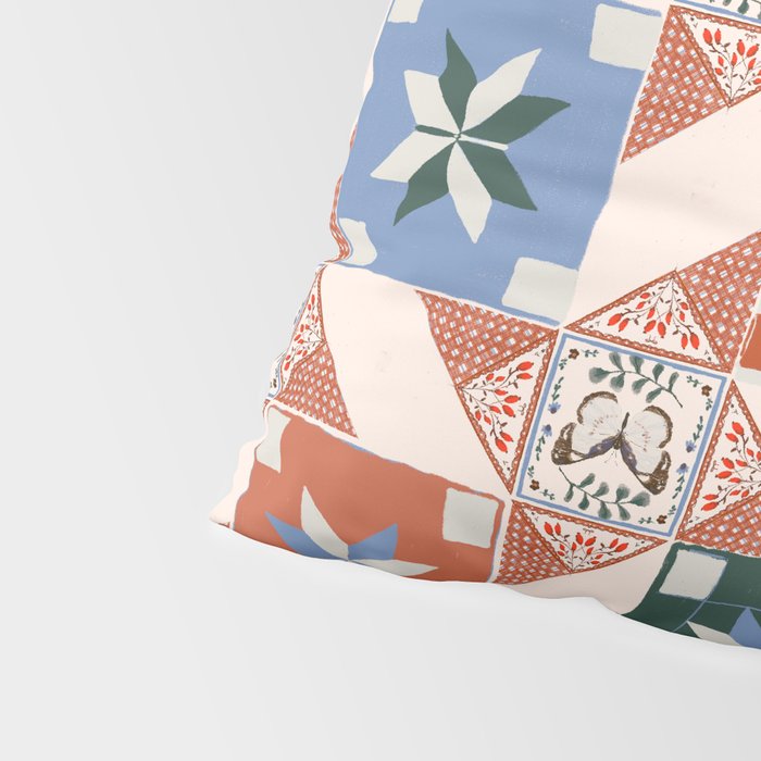 Vintage Quilt Block Pattern Pillow Sham Gallery Image 4