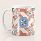 Vintage Quilt Block Pattern Coffee Mug Gallery Image 3