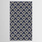 Victorian Botanicals Cornflower In Navy Blue Tablecloth Gallery Image 2
