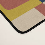 Mid Century Modern Concordance Blue Rust Mustard Geometric Pattern Desk Mat Gallery Image 4