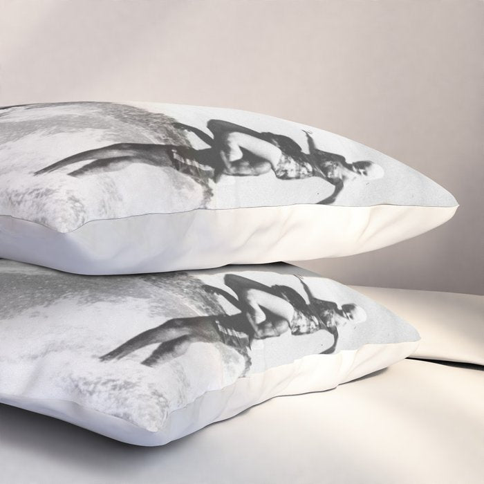Vintage Hawaii Tandem Surfing Pillow Sham Gallery Image 3