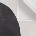 Ancient Alien Visitor Black White Minimalist Line Drawing Paper Collage by Ejaaz Haniff Wall Tapestry Gallery Image 3