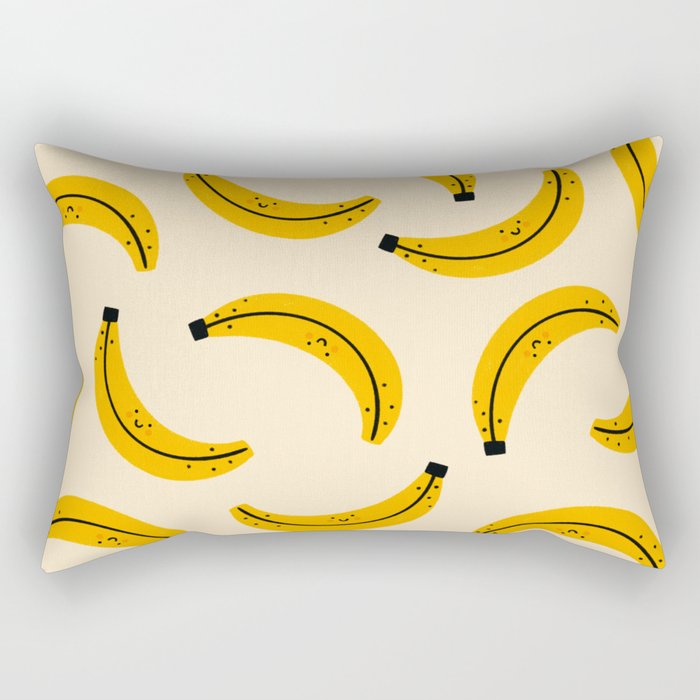 Happy Bananas Rectangular Pillow Gallery Image 1