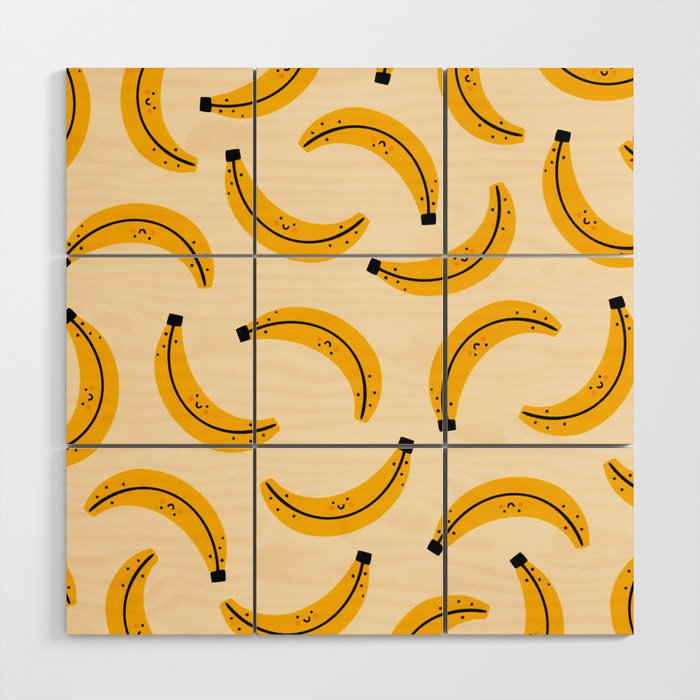 Happy Bananas Wood Wall Art Gallery Image 1