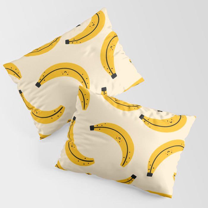 Happy Bananas Pillow Sham Gallery Image 1
