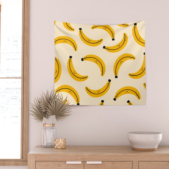 Happy Bananas Wall Tapestry Gallery Image 2