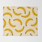 Happy Bananas Throw Blanket Gallery Image 2