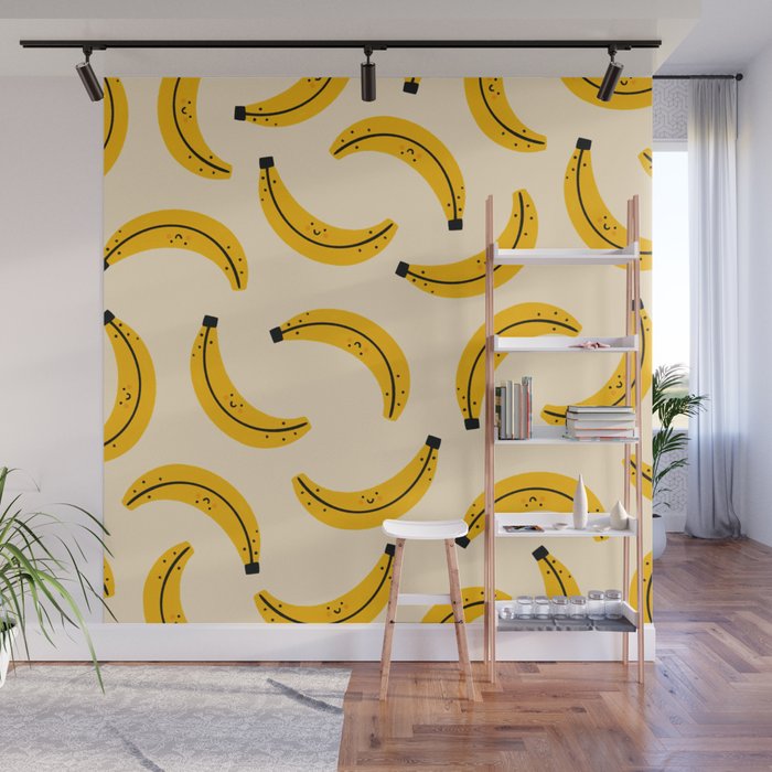 Happy Bananas Wall Mural Gallery Image 1